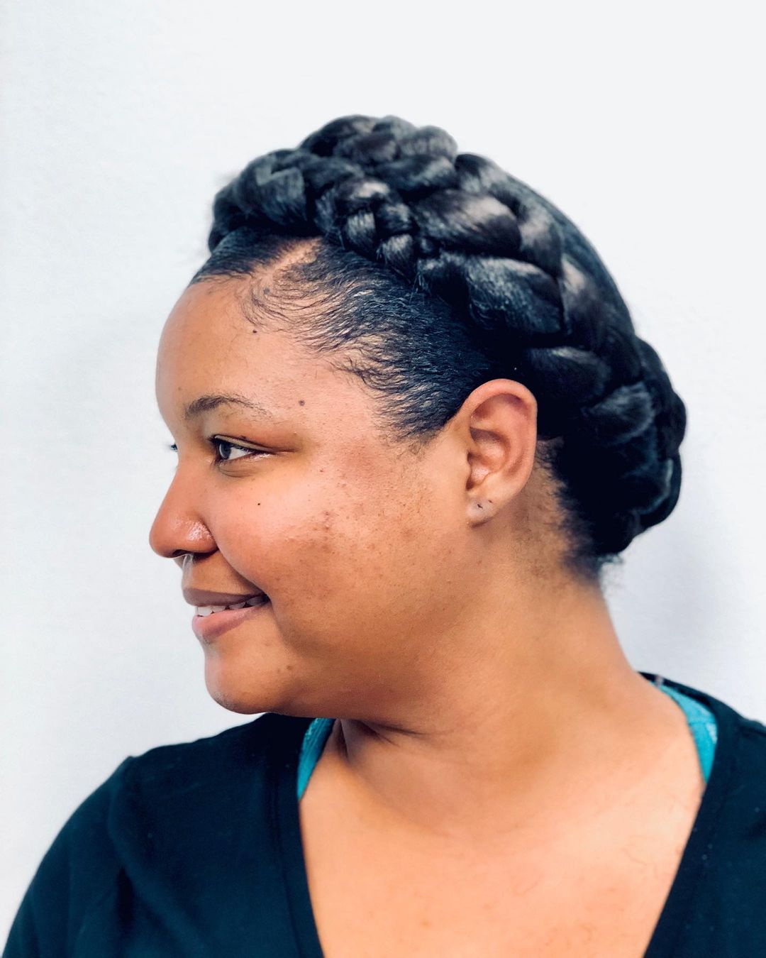 Halo Braid Natural Hairstyles for Black Wom  – heartforhairsalon – 1