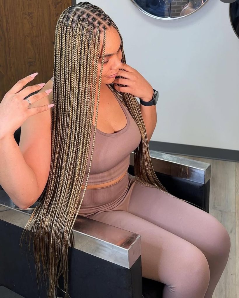 Box Braids Hairstyles for Hair Braided Women  – boxbraidstyles – 2