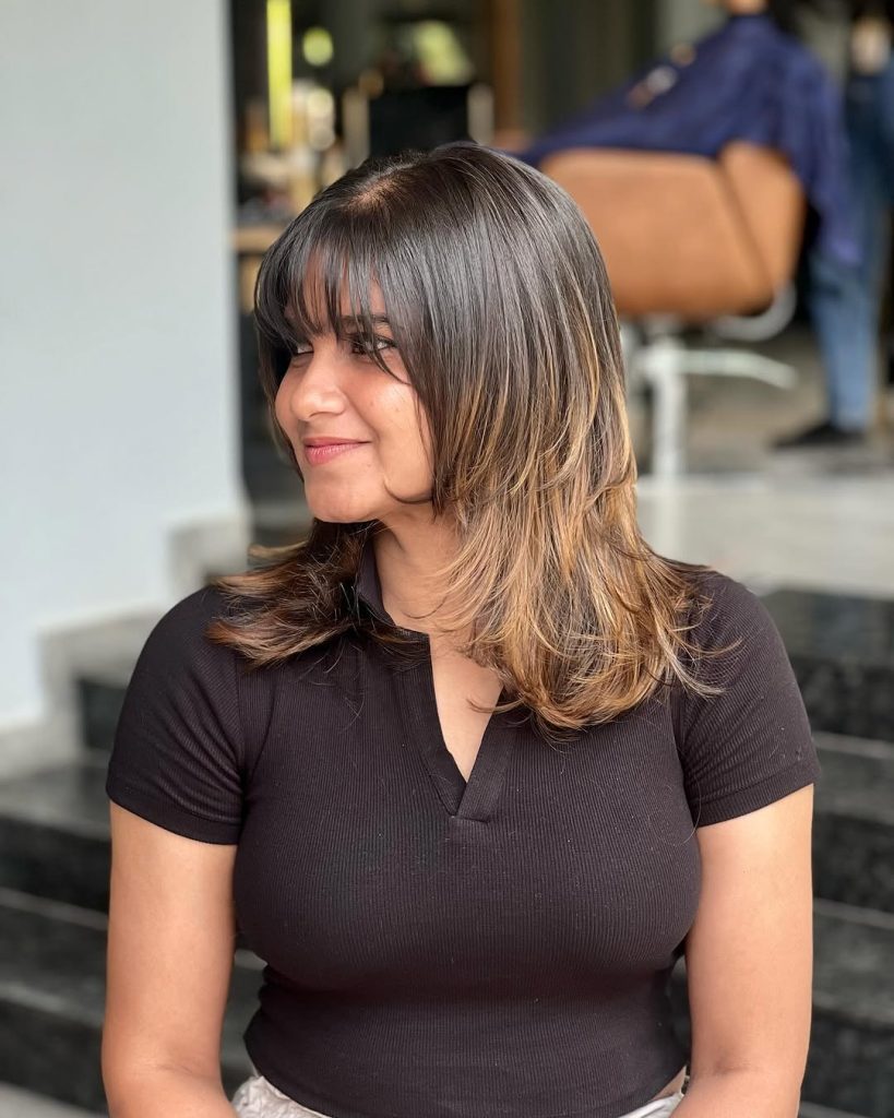 Choppy Layers Hairstyles for Medium Length Hair Women  – zazzlesalons – 3