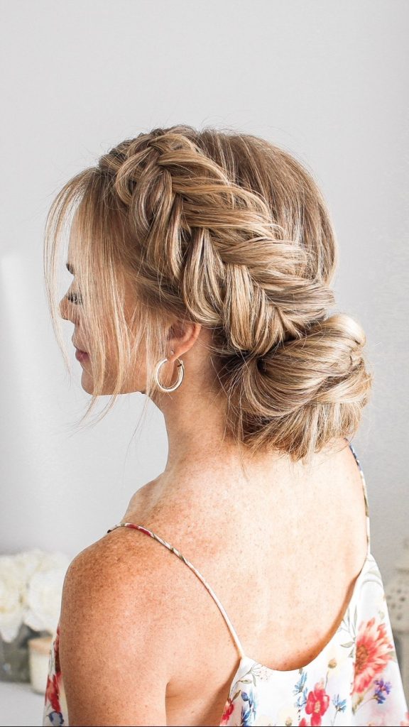 Fishtail Braid Updo Hairstyles for Women  – missysueblog – 1