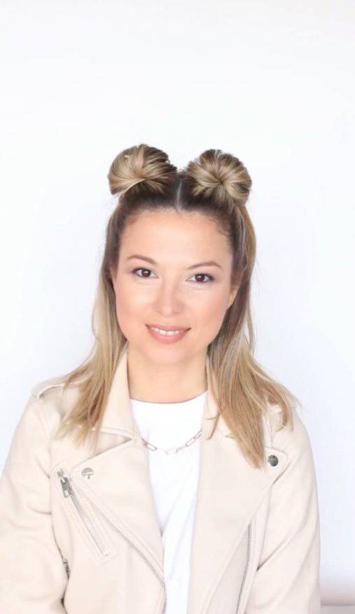 Half Up Space Buns Hairstyles for Women  – another_braid – 1