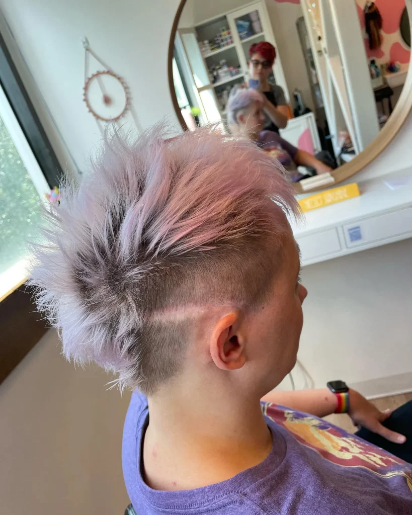 The Buzzed Mohawk for women – thepixiebarber – 2