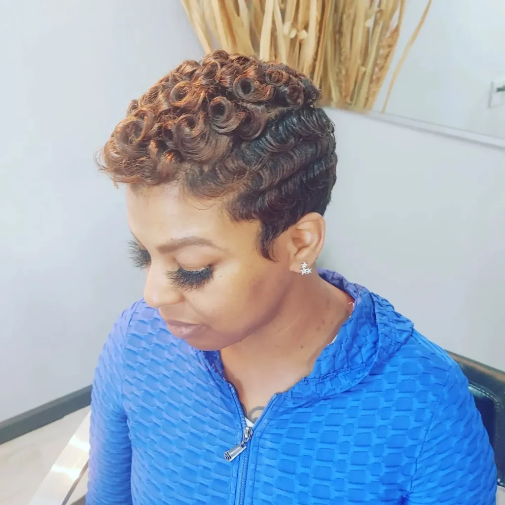 Curly Pixie with Loose Waves – shynehairlounge – 1